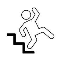 man falling down stairs icon